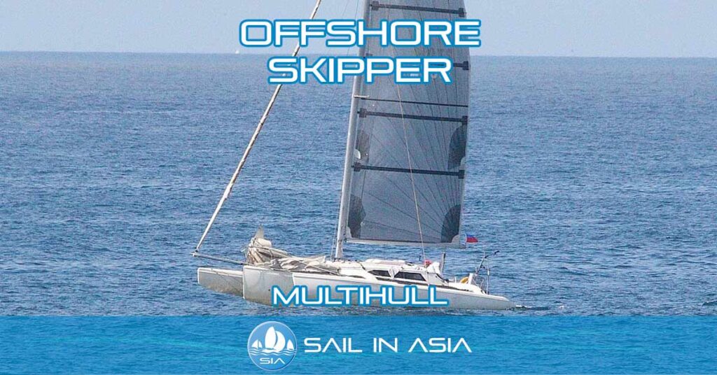 offshore skipper multihull. sail in asia