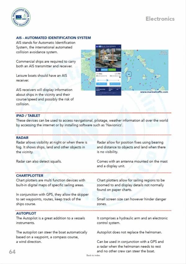 SIA-my-inshore-skipper-1-pdf-manual-P2 ISSA PDF Handbook page displaying diagrams and information about electronics