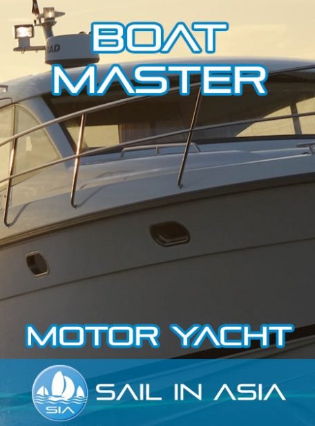 boat master motor yacht. sail in asia