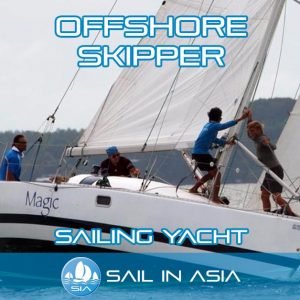 offshore skipper sailing yacht. sail lin asia